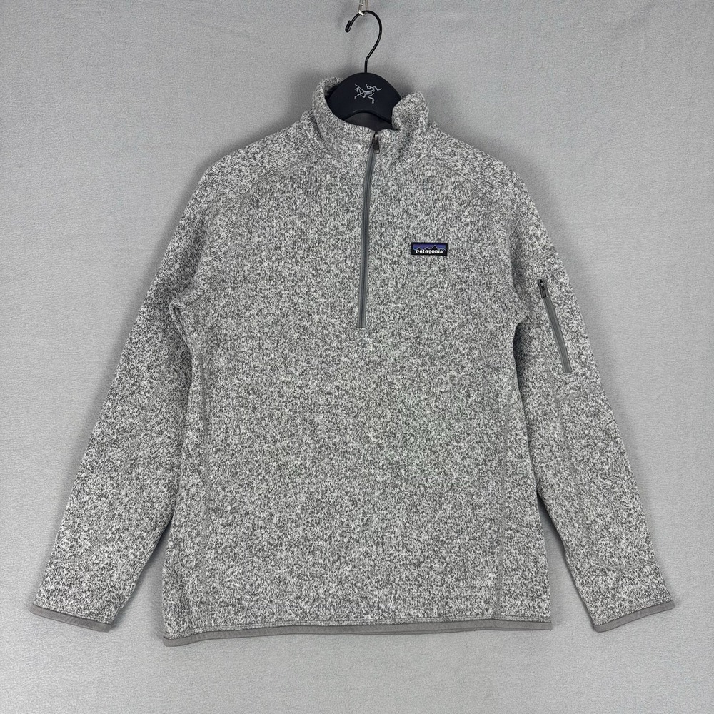 Patagonia Better Sweater Jacket Pullover Heather Gray 1/4 Zip Women's Size Large